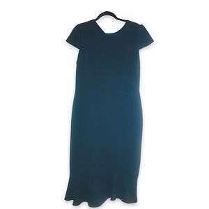 Betsy Johnson, Turquoise dress with short sleeves, Size 12